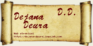 Dejana Deura vizit kartica
